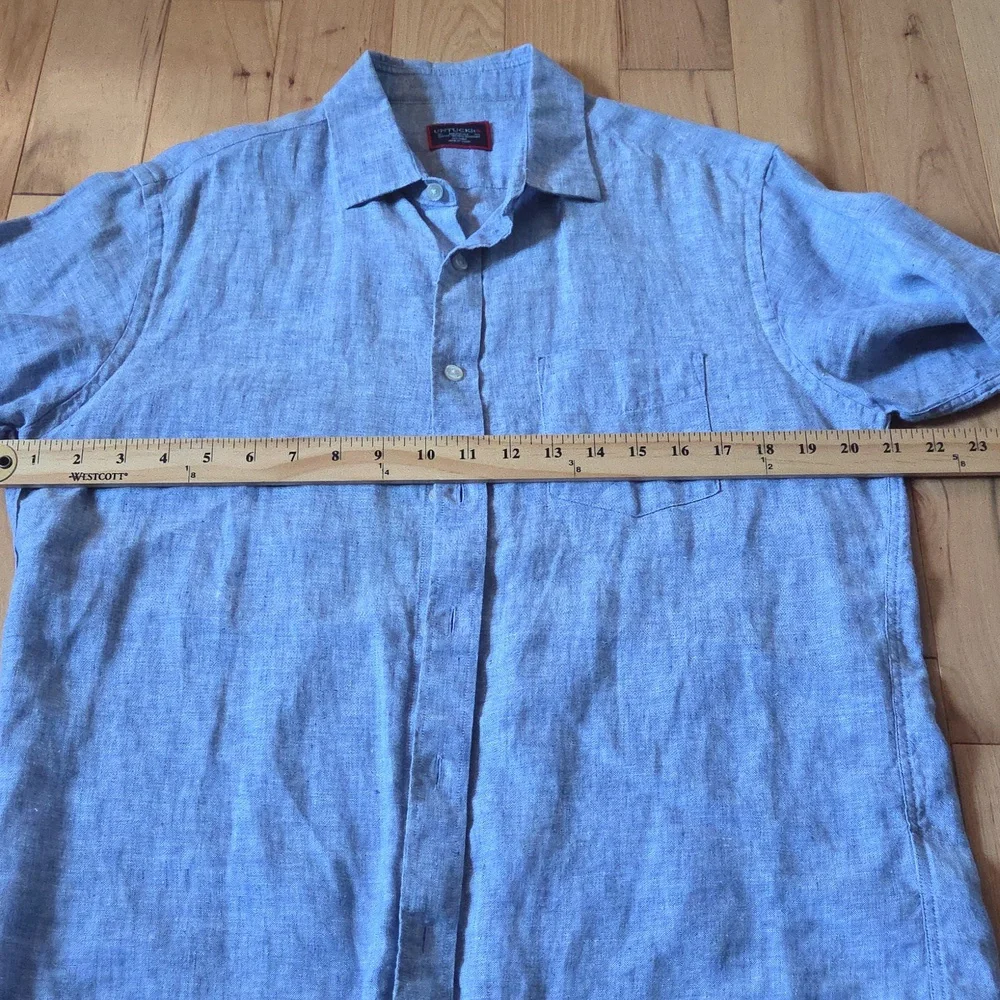 UnTuckit Linen Short Sleeve Shirt. - Picture 3 of 5